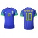 Brasilien Neymar Jr #10 Replika Borta matchkläder VM 2022 Korta ärmar
